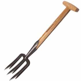 1329 - Daugiamečių augalų šakutė - 40 cm uosio T formos rankena