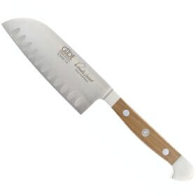E546/14 - mažas "Santoku Kulle" peilis - "Alpha barrel oak" serija